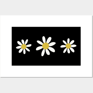 Daisy Minimal Colorful Blossom Flower Posters and Art